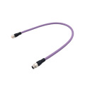 Código B m12 cable de molde macho a hembra