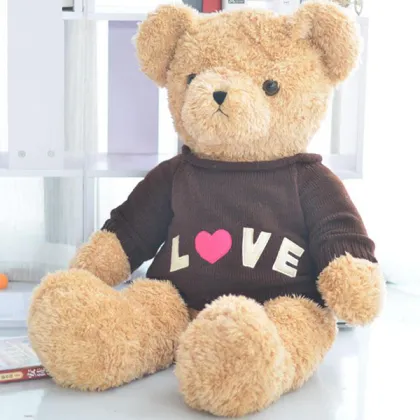 Plush Teddy Bear 35 CM Teddy Bear With knit Clothes