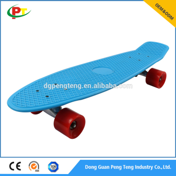 Portable blue Color 22.5" x 6" Plastic Skateboard