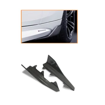 Real Carbon Fiber Side Skirts for 2016-2017 BMW M2 M2C - Upgrade BMW M2 F87 Side Winglets