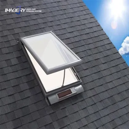 Customized Lowes Skylight Roof Window Soundproof Electric Windows with Aluminum Alloy Frame