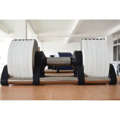 Fast Adjust Turning Handle Adjustable Dumbbell 32kg - Weight Lifting Gym Equipment