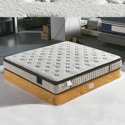 Pocket Spring Smart Mattress Wholesale: Luxury White Fabric for Hotels