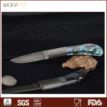 High efficiency Damascus packet knife machete
