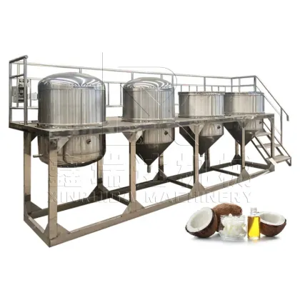 Automatic Edible Oil Refinery Machine for Peanut, Sunflower, Soybean, and Palm Oils