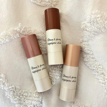 Cruelty-Free Shimmer Glow Highlighter Stick with Custom Logo