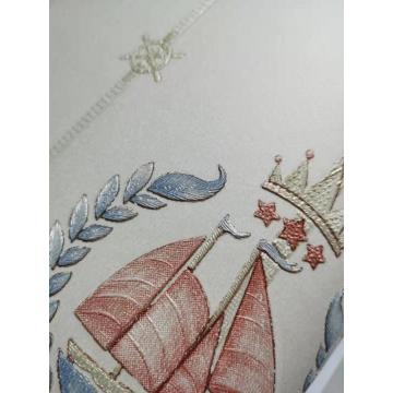 Boat Design Wallpaper For Children Room Decoration