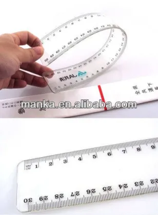 30cm PVC ruler/folding plastic ruler/ custom plastic ruler