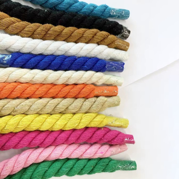 Wholesale 12mm Thick Polyester Cotton AF1 String Laces Round Shoelaces