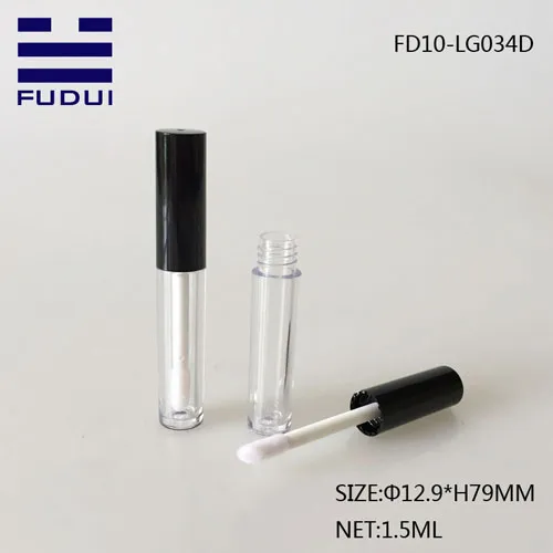 1.5ML Transparent Mini Black Lip Gloss