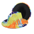 ขนสัตว์น่ารักที่มีสีสันรู้สึกหมวกปานามาหมวก Fedora