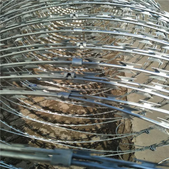 High Security Galvanized Blade Razor Wire