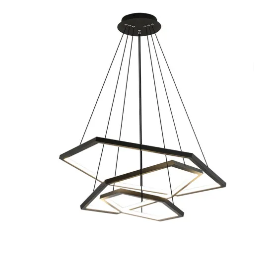 Modern Polygon Ring Chandelier Pendant Lamp: A Nordic Style Lighting Addition