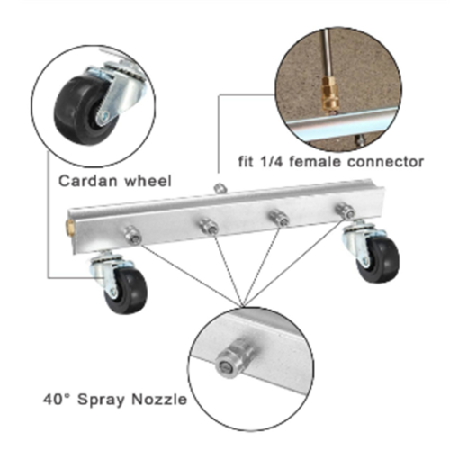 Kit per la pulizia degli ugelli di spruzzatura del telaio dell&#39;auto 4