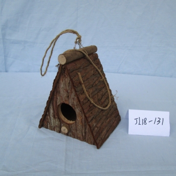 Handmade Wood Bark Bird House