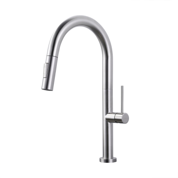 Stainless Steel Kitchen Faucet with Pull Down Spray