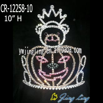 Rhinestone custom pumpkin holiday Halloween crowns for sale