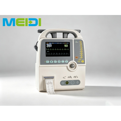 Multi-function Defibrillator Monitor With ECG NIBP TEMP SpO2 Printer, Biphasic Emergency Defibrillator For Clinic