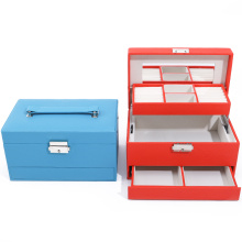 Large Capacity Custom Logo Jewelry Box with Mirror