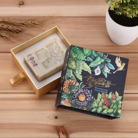 Custom cardboard drawer soap boxes