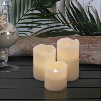 Lifetime guaranteed flickering plastic LED candle