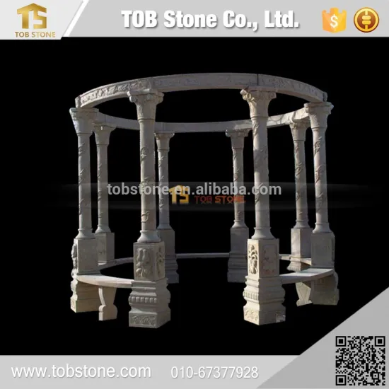 Well polished carving stone gazebos , Outdoor gazebo