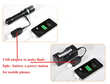 USB Adaptor to Divert Flashlight to a Power Station