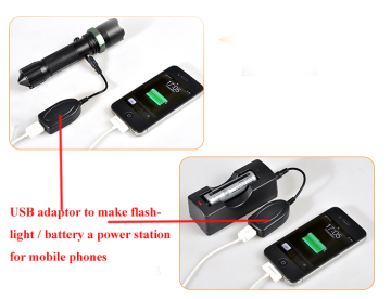 USB Adaptor to Divert Flashlight to a Power Station