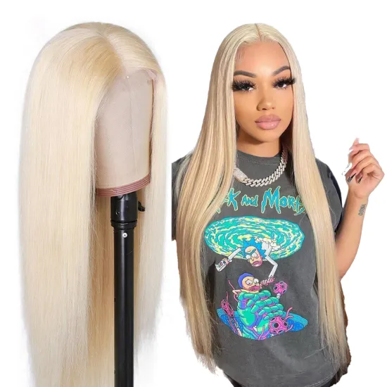 30 Inch 613 Lace Front Wig Human Hair Virgin 13x6 613 Transparent Hd Lace Frontal Wigs, 613 Blonde Cuticle Aligned Full Lace Wig