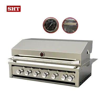 2022 New Design Stainless Steel Build-in LPG Gas Grill BBQ Accessories