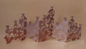 artistic metal candle holder for hotel