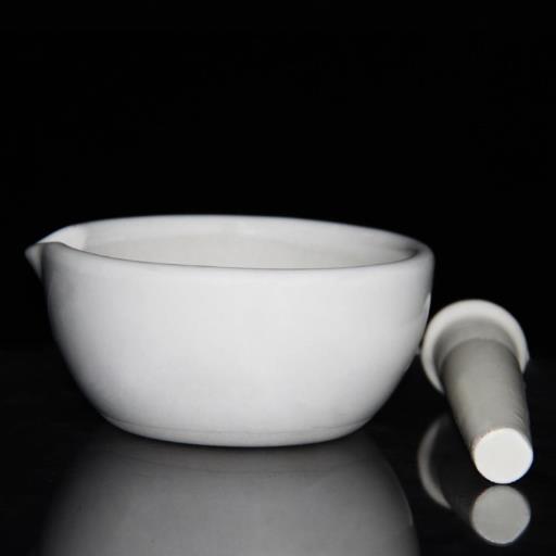 Porcelain Mortars With Spout and Pestles 130mm