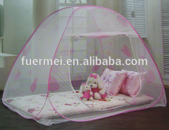 100% polyester baby kids folding portable mosquito net