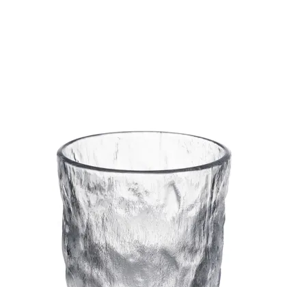 366ml Glass Water Cup Glacier Texture