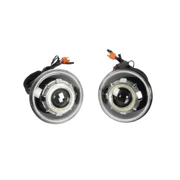 7-inch LED Demon Eye Headlight HID Bi-Xenon Light for Jeep Wrangler JK