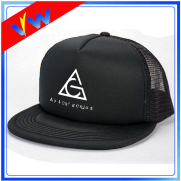 Logo personalizzato maglia nera Trucker Cap