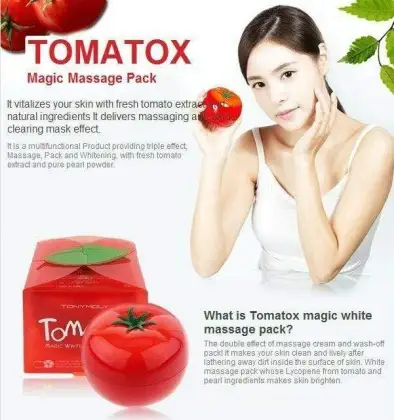 Korean Cosmetics: Tonymoly Tomatox Magic Massage Pack Whitening Cream Mask
