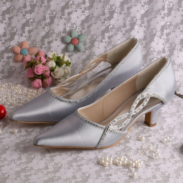 silver chunky heel prom shoes