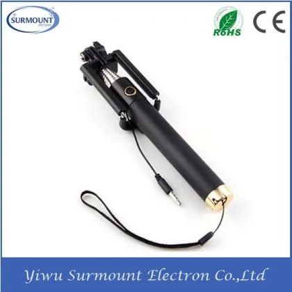 Mobile Phone Selfie Stick with Cable Wired Selfie Stick Monopod Selfie stick