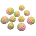 18mm&24mm Colorful Ice Cream Ball Fltback 3d Snow Ball for Jewelry Making Haipin Hair Rope Accessory