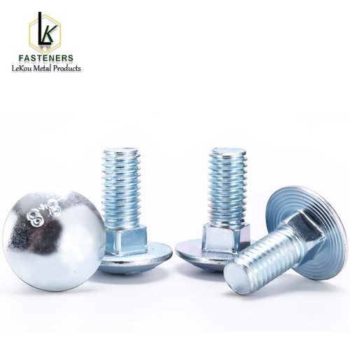 DIN603 Болт карэткі з вялікай паўкруглай галоўкай і квадратнай шыяй