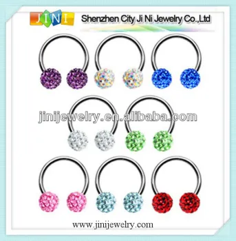 Wholesale fashion captive bead rings