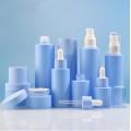 Blue Cosmetics Cream Jar and Lotion Bottle Sets