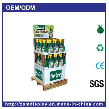 Custom Paper Cardboard Pallet Display Stand Promotion for Garden Fungicide (PD054)