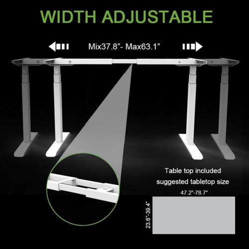 Electric Lift Sit Stand Height Adjustable Desk Frame