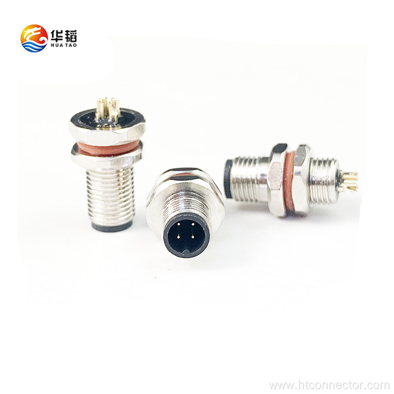 Waterproof 4P wire end male connector