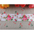 16053048, new arrival 1'' 25mm 10 yards flowers printed grosgrain ribbons cartoon ribbon handmade hair bows