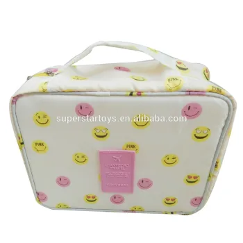 portable traveling oxford emoji wash bag