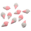 White Simulation Ice-Cream Flatback Resin Cabochon Flat Beads Embellishments DIY Phone Decor Part Scrapbooking Accessories