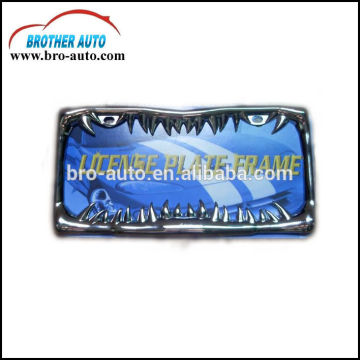 Zinc alloy standard American 310*165mm size custom metal car license plate frame